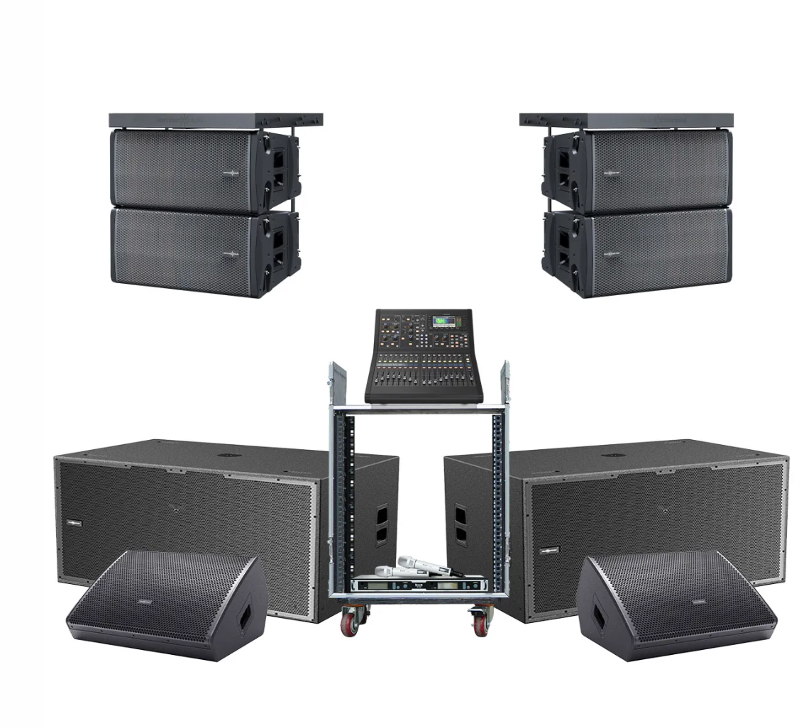 Dàn Line Array Active Audiocenter KLA 03 (Audiocenter K-LA12A, K-LA218-DSP, WM3210A, Midas M32R Live, BCE VIP6000...)